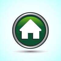 Home Icon Button Design Illustration, Main Page Icon For Mobile and Web3 vector