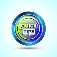 Tips Icon Button Design Illustration Tips And Tricks3 vector