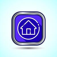 Home Icon Button Design Illustration, Main Page Icon For Mobile and Web2 vector