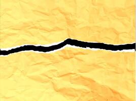 pieces of paper with the texture of crumpled paper torn into 2 horizontal uneven halves vector