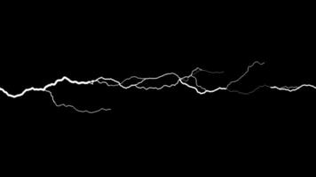 Lightning Strikes. electric discharge spark. Electrical Storm. Loop Animation video