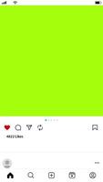 Social media screen in vertical format swiping down with number of likes increasing against green background. Loop sequence video