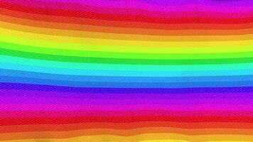 Flag background with multi-colored stripes waving slowly in the wind. 3D Animation video