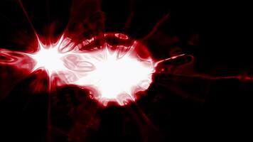 Ethereal Red. Dynamic Light Burst in Abstract Fluid Form video