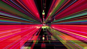 Vibrant Digital Data Stream in Motion video