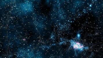 deslumbrante Estrela Campos e nebulosas dentro profundo espaço video