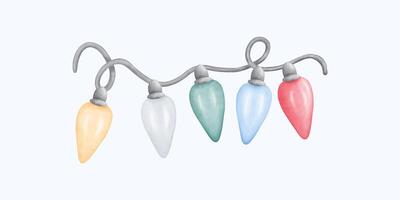 Delicate Hand Drawn Watercolor Light with Whimsical and Luminous Design in Warm Tones vector