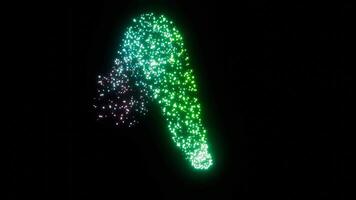 Radiant Particle Burst Luminescent Digital Art video