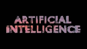 Abstract Pixel Glow AI Modern Digital Typography video