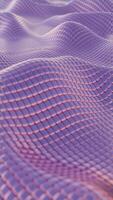 Mesh Waves Undulating Grid Patterns in Soft Purple video