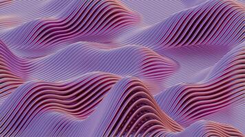 Waves of dynamic waveforms with effects, creating a visually rhythmic and harmonious composition video