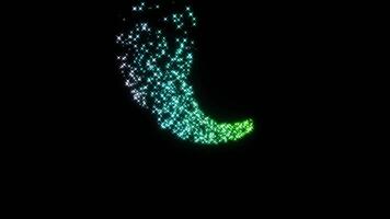 Radiant Particle Burst Luminescent Digital Art video