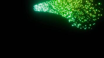 Radiant Particle Burst Luminescent Digital Art video