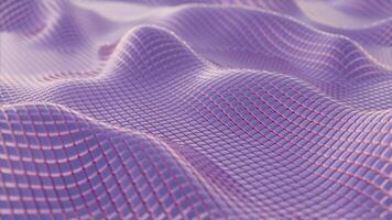 Mesh Waves Undulating Grid Patterns in Soft Purple video