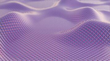Mesh Waves Undulating Grid Patterns in Soft Purple video