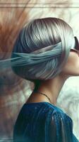 Captivating Swirl of Ethereal Hair Texture and Movement photo