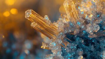 Captivating Microscopic Crystal Structures Showcasing Nature s Intricate Beauty photo
