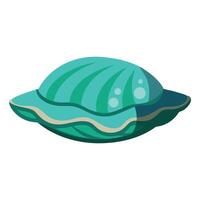 Abalone flat illustration on white background. vector