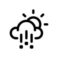 rainy clouds icon, rain icon, clouds icon simple design vector