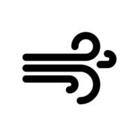 windy clouds icon, wind icon, cloud icon, simple design vector