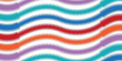 Zigzag shape multi color illustration for background design. vector
