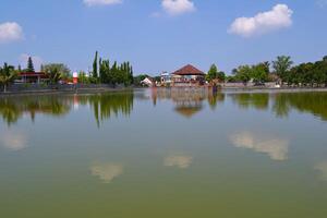 View of clear lake on a sunny day photo