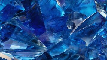blue sapphire background texture close-up. photo
