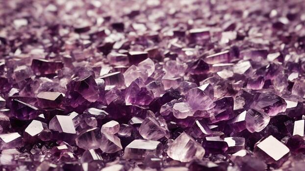 resumen denso arreglo amatista cristal textura antecedentes. selectivo enfocar, raro alto calidad. foto