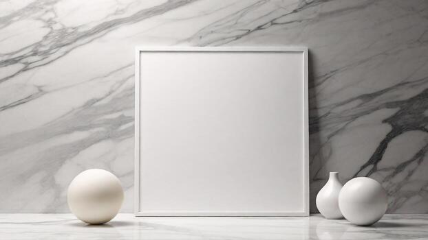 blanco imagen marco Bosquejo en mármol modelo antecedentes foto