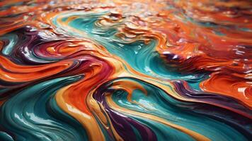 Colorful acrylic paint background. photo