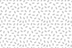 Seamless pattern of paperclips, perfect for coloring pages, stationery design, and back to school themes. vector
