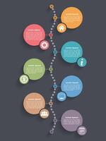Timeline infographics design template, workflow, diagram layout vector