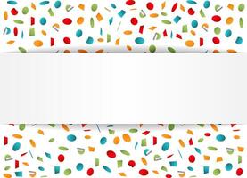 Confetti background with place for your text vector