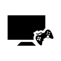 a black and white image of a game controller vector
