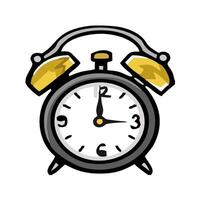 an alarm clock on a white background vector