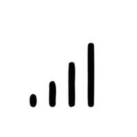 a black and white drawing of a bar graph vector