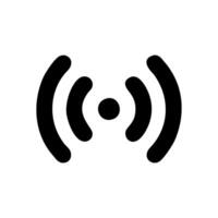 a black and white image of a wifi symbol vector