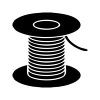 a spool of wire on a white background vector