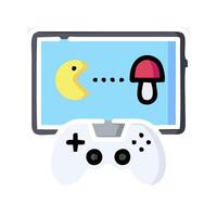 a game controller and a computer screen vector