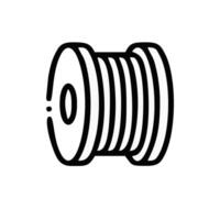 spool icon illustration on white background vector
