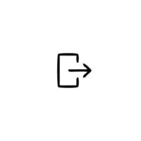 a black and white drawing of an arrow pointing to the right vector