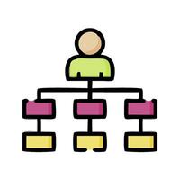 a person is standing in front of a tree with a tree structure vector