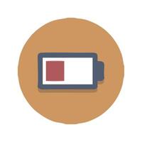 a battery icon on a white background vector