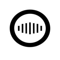 a black and white image of a speaker vector