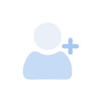 a person with a plus sign on their head vector