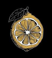 a lemon with a lemon on it that says lemons. vector