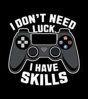 a game controller with the words i'm good luck on it. vector