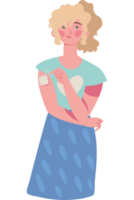 woman with birth control patch png