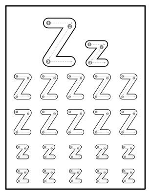 Alphabet Tracing Worksheets for Kids With Uppercase and