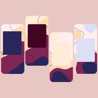 Swirling Hues and Empty Spaces vector